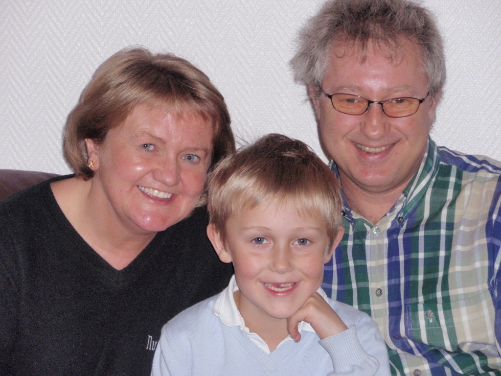 Family picture, Gitte, Kristoffer and Rune